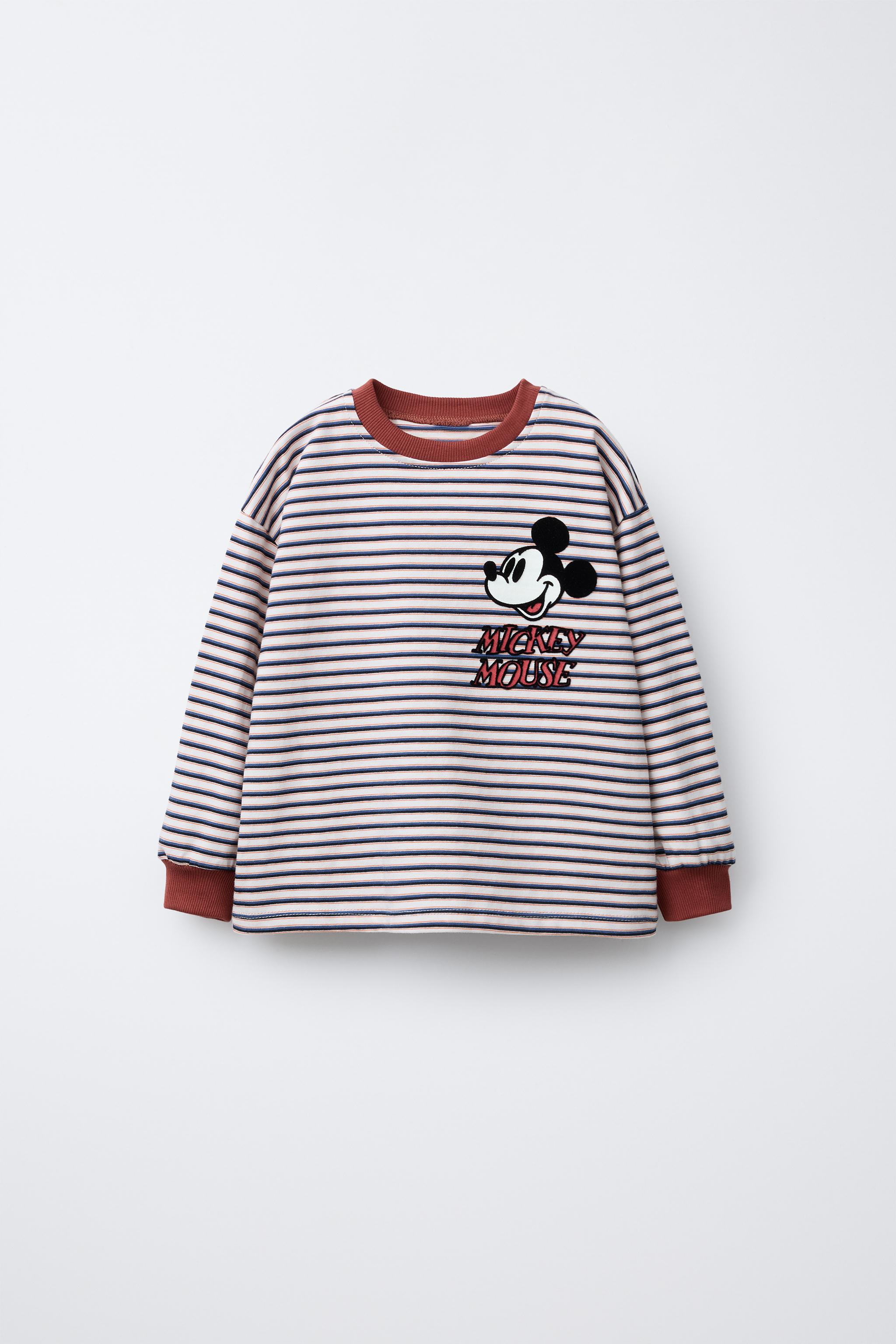 MICKEY MOUSE © DISNEY STRIPED MEDIUM WEIGHT T-SHIRT